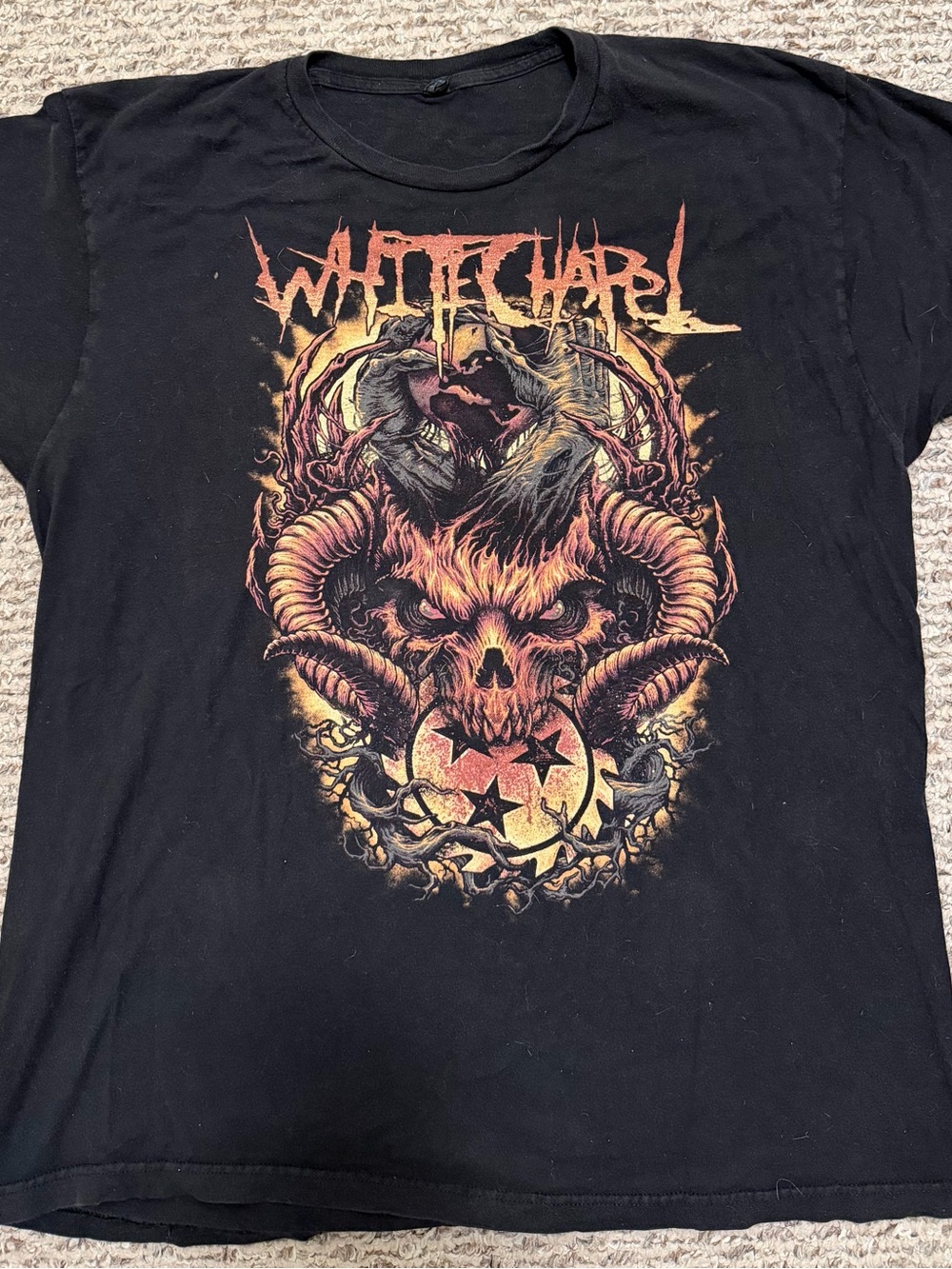 Black Graphic Band Tee